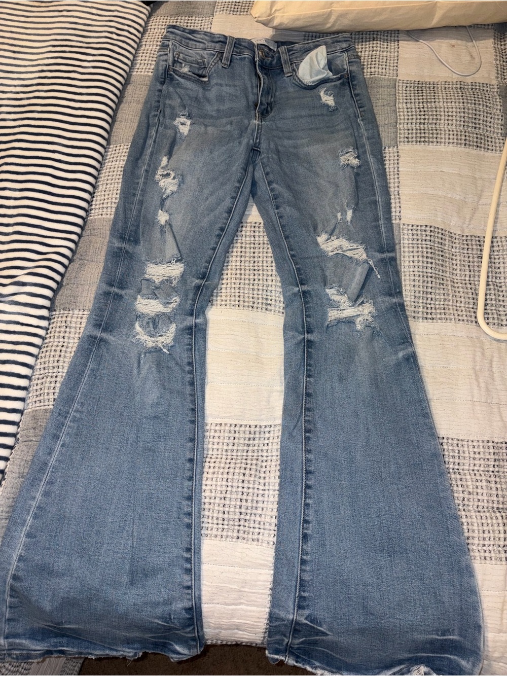 Blue Women’s Jeans - Classic Light Blue Denim - Picture 3 of 3